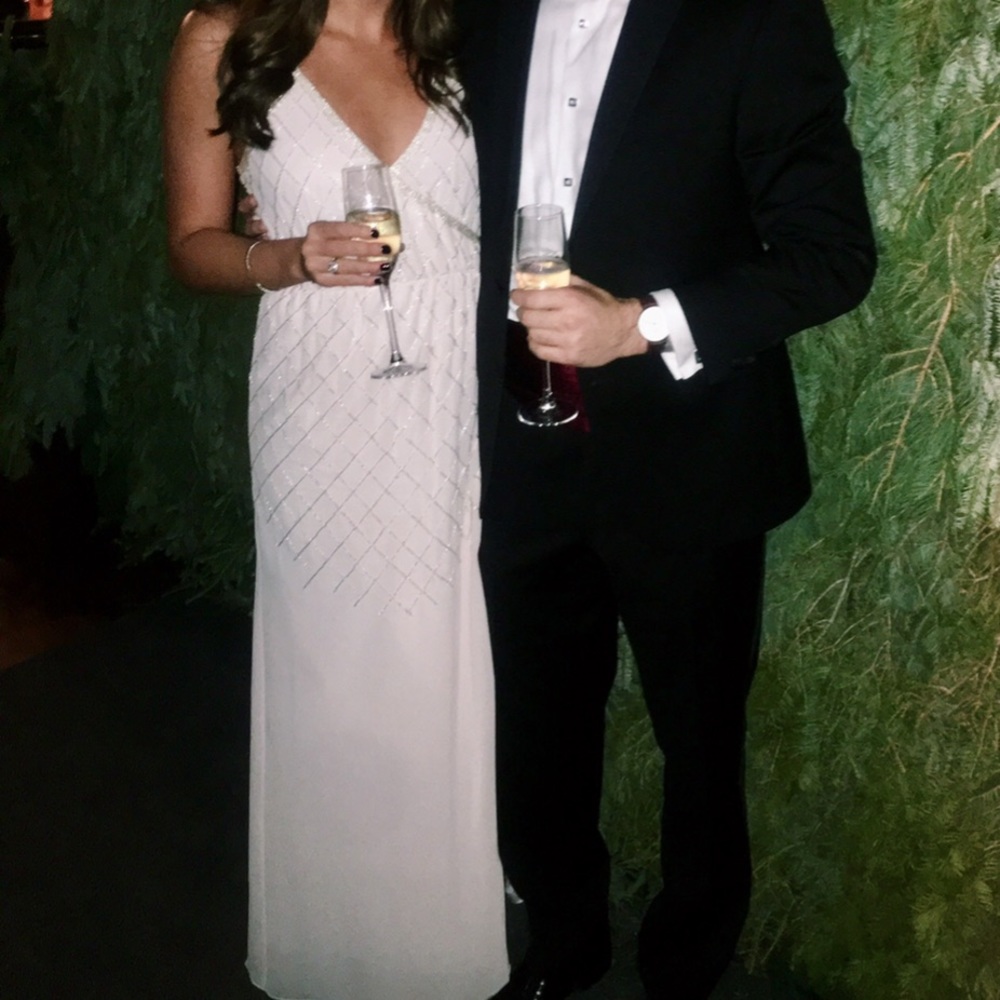 SAYLOR Revolve Lilith Blush Beaded Maxi. Size M!